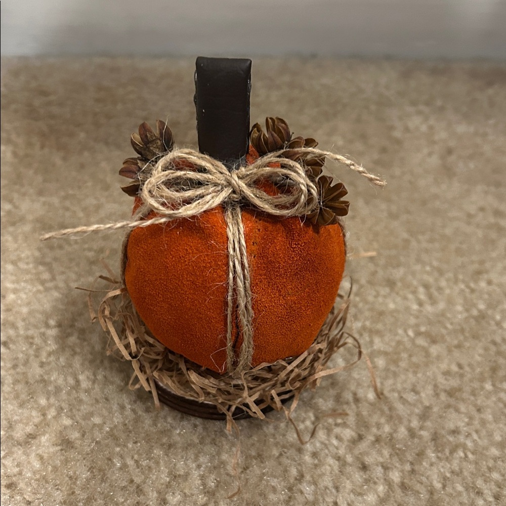 Little Suede Pumpkin - Picture 2 of 3